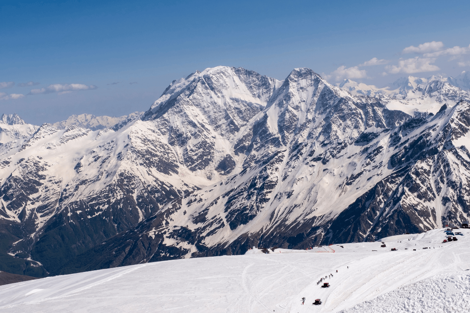 snow-covered Mount Elbrus