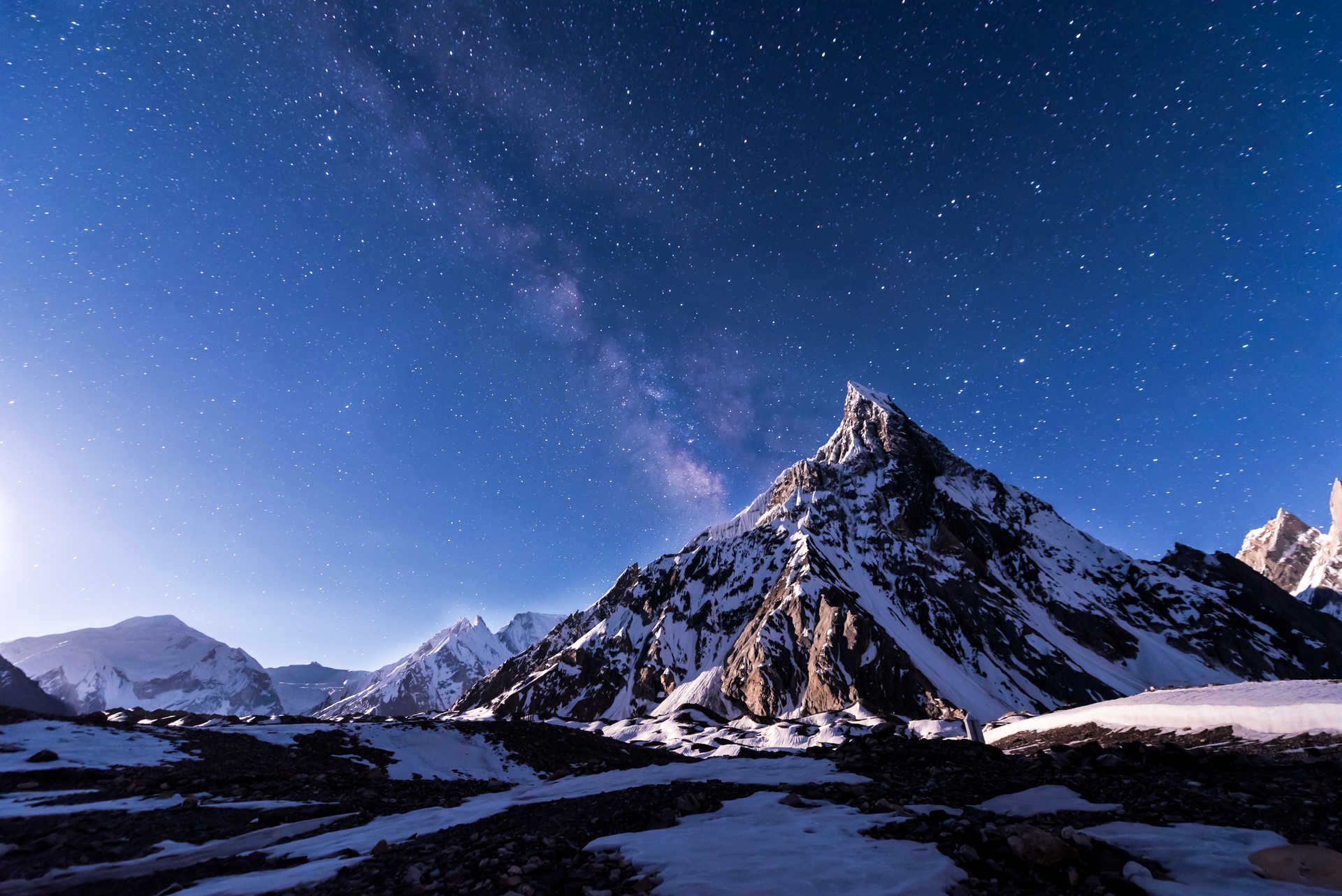 Starry night on the way to K2 Base Camp