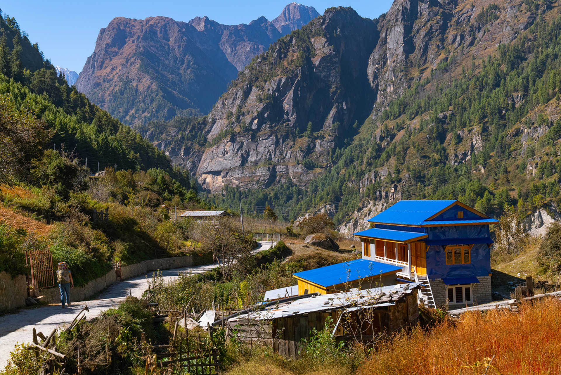 Teahouse in the Himalayas