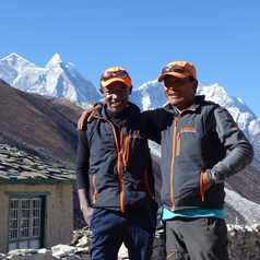 Our team member in Nepal
