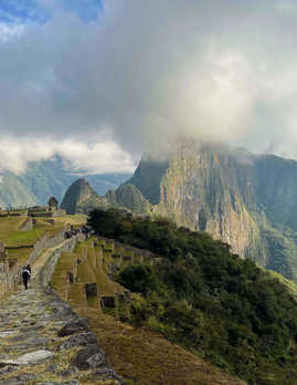 Approaching Machu Picchu in Peru on the Inca Trail