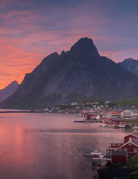Sunset on the Lofoten Islands