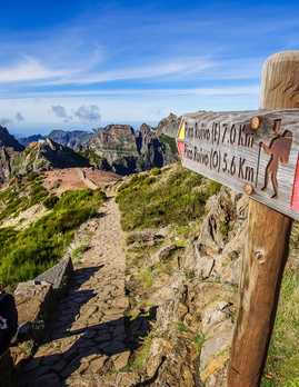 Walking trails on Madeira