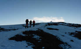 Approaching the summit of Toubkal