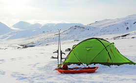 Base camp in Svalbard