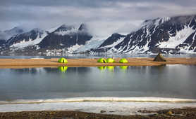 Basecamp in Spitsbergen, Arctic