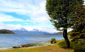 Peaceful shore in Patagonia
