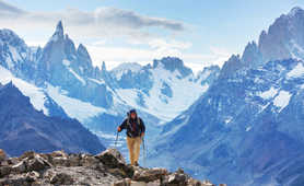 Trekker in Patagonia