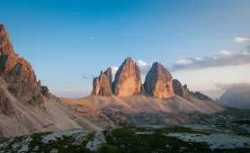 View of Tre Cima di Lavaredo