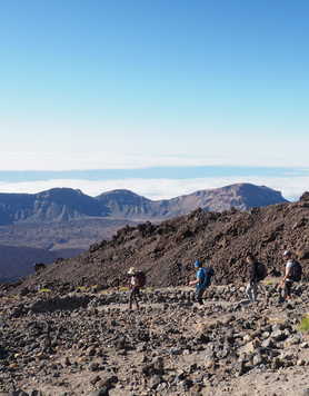 Hiking in the Teide National Park, Tenerife Island
