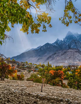 View of Machulu Valley in Skardu