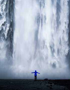 Waterfall of Skogafoss, Iceland