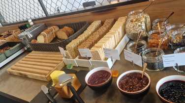 Breakfast at the guesthouse in Longyearbyen
