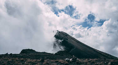 Cloudy ridge on Mt Meru