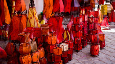 Colourful markets in Morroco