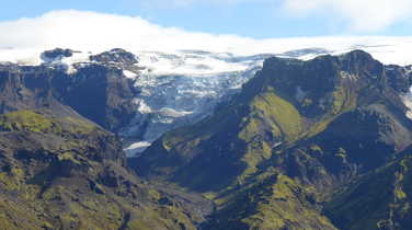 Glacier of Thorsmork in Iceland