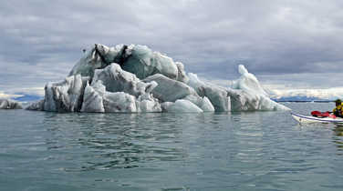 Kayak expedition in the Five Glaciers region, Svalbard