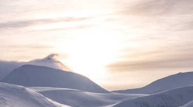 Landscape of Svalbard during Winter