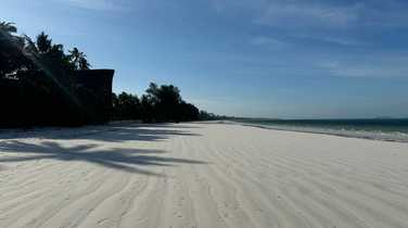Looking north on Matemwe beach