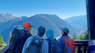 Looking out from the top of the Telecabine Belllevue