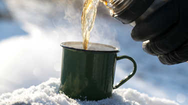 Morning tea in the snow