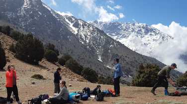 Rest stop in the High Atlas