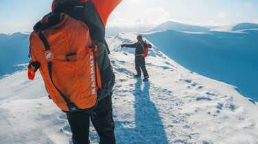 Snowshoe trek in Svalbard