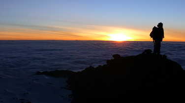 Sunrise during the Mount Kilimanjaro ascent