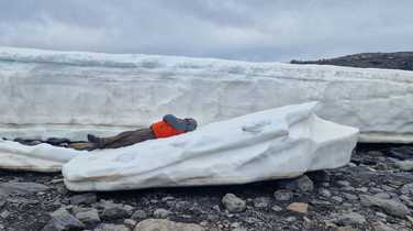 Taking a break whilst on expedition