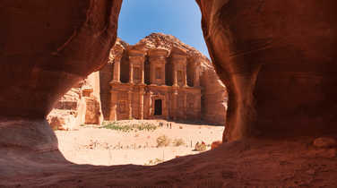 The Monastery at the city of Petra, Jordan