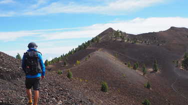 The volcano trail in La Palma