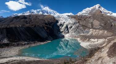 Tilicho lake during the Manaslu Circuit Trek