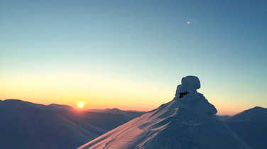 Trollsteinen in the sunlight