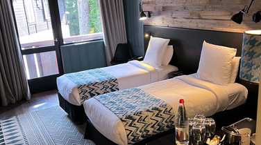 Twin room at Chamonix hotel