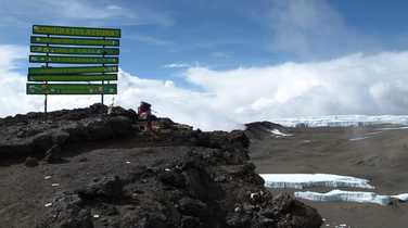 Uhuru Peak, summit of the Kilimanjaro