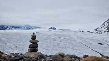 Views across the ice on Svalbard expedition
