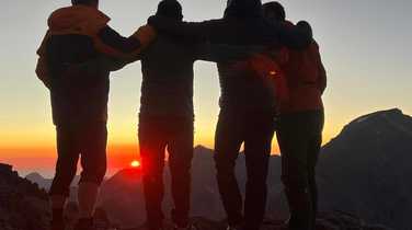 Watching-the-sunset-at-camp