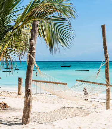 Beautiful beach on Zanzibar