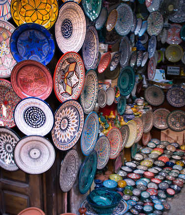 ceramics-in-Marrakesh-souks