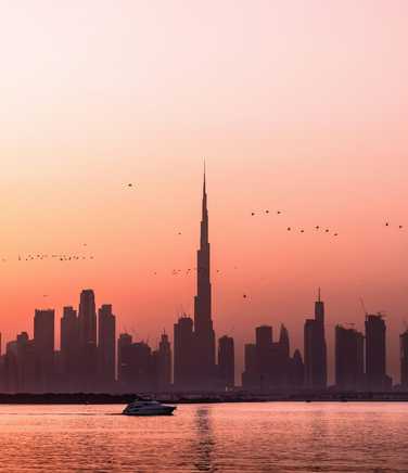 dubai-skyline-at-sunset