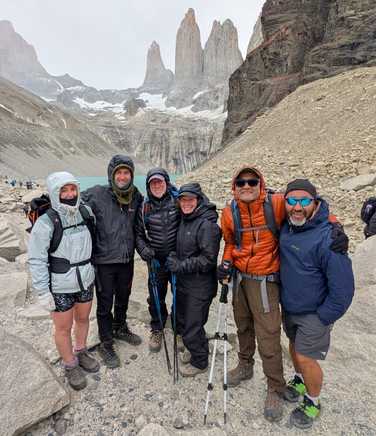 Kandoo group in the Torres Del Paine National Park