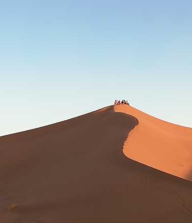 Kandoo group on Chegagar Dunes, Sahara Desert