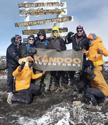 Kandoo group on the summit