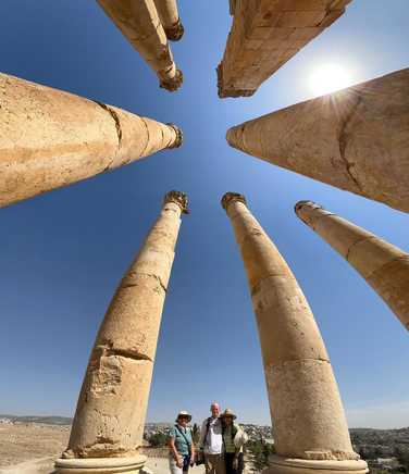 Kandoo travellers at Jerash, Jordan