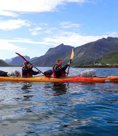 Kayaking in the Lofoten Islands