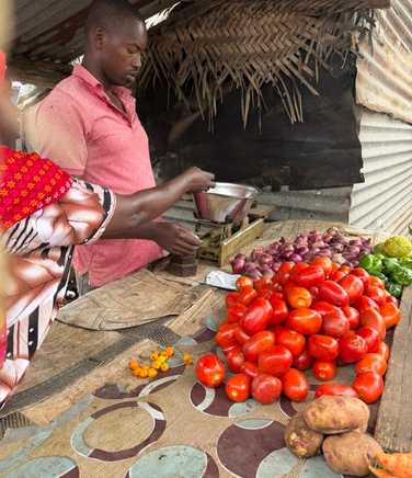 Market stall in Zanzibar town