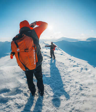 Snowshoe trek in Svalbard