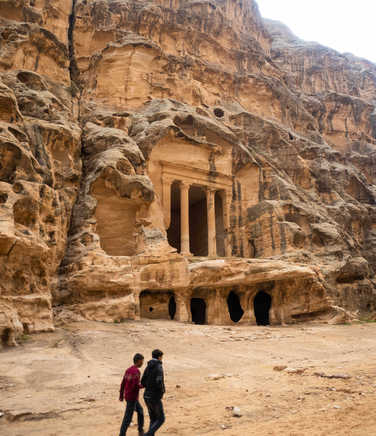 The site of Petra in Jordan