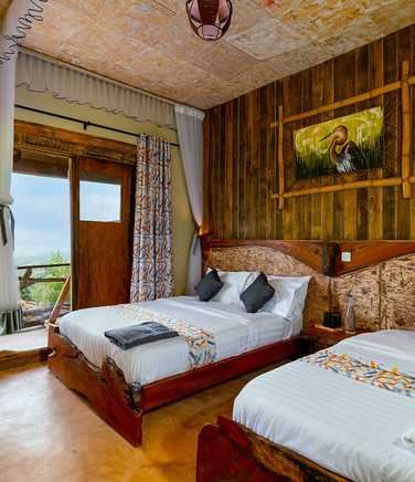 Twin room at Kigamara Lodge