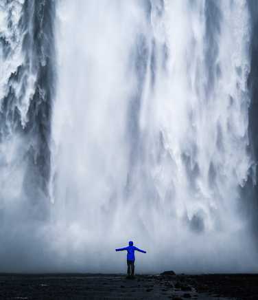 Waterfall of Skogafoss, Iceland